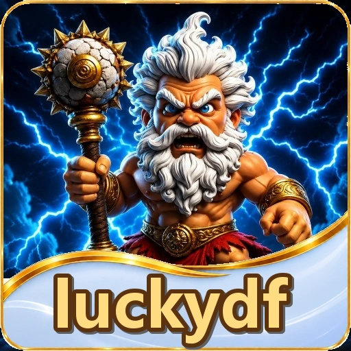 Kotak pencarian katalog luckydf untuk mencari nama aplikasi di Android