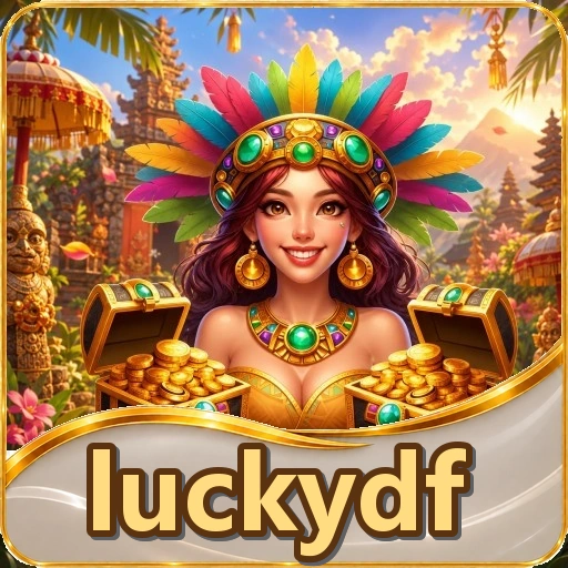 Kartu katalog luckydf menampilkan penjelasan singkat, versi/ukuran acuan paket inti, dan skor